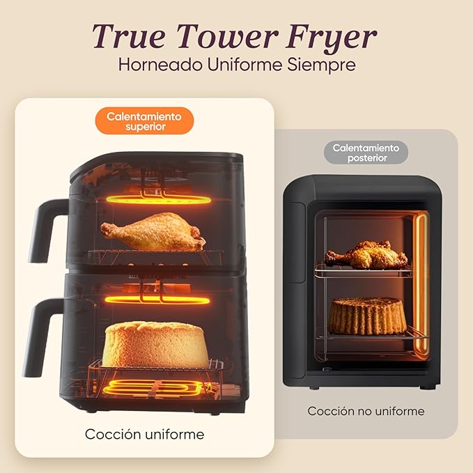 Cosori Freidora de aire Turbo Tower™ 10.8L Air Fryer