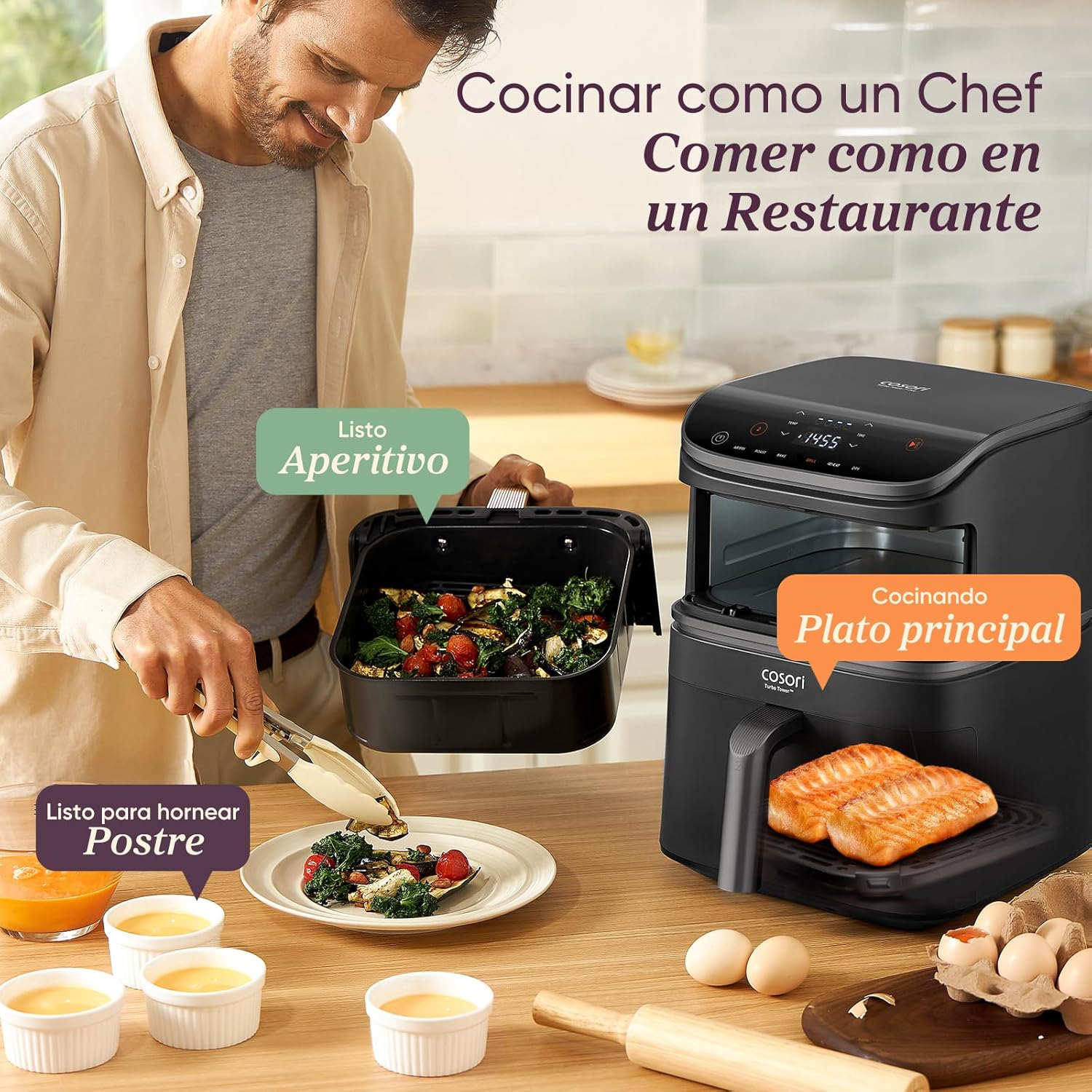 Cosori Freidora de aire Turbo Tower™ 10.8L Air Fryer
