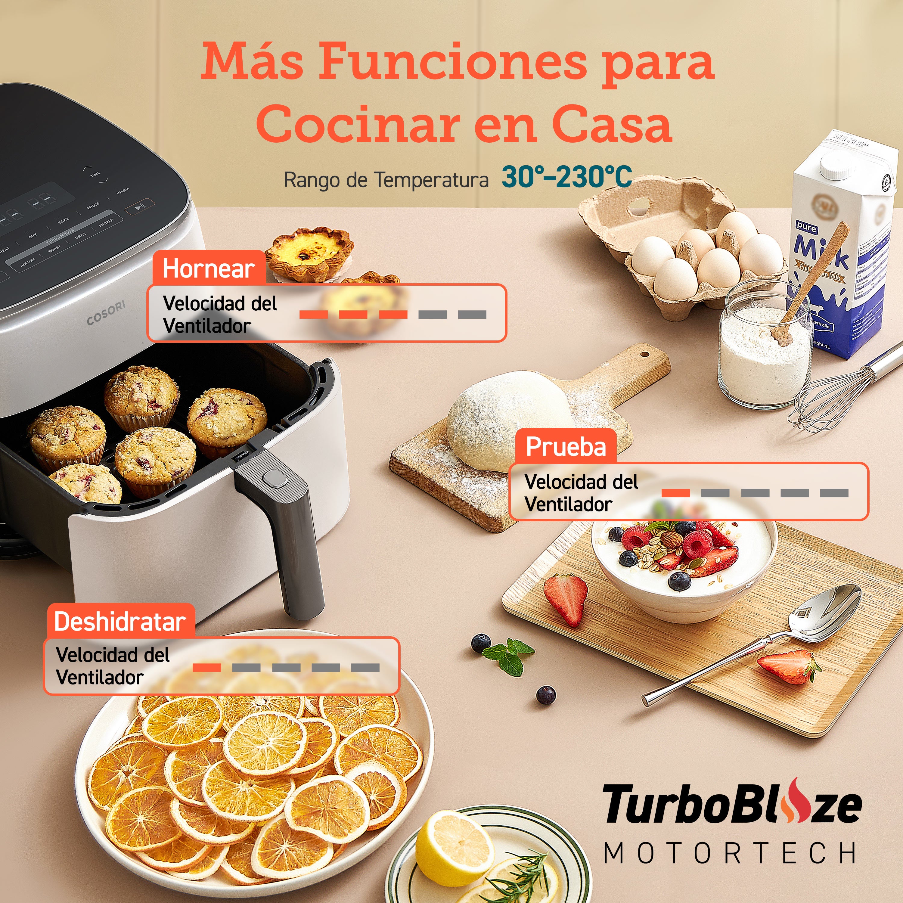 COSORI Freidora de Aire Turbo Blaze™ 6L Air Fryer