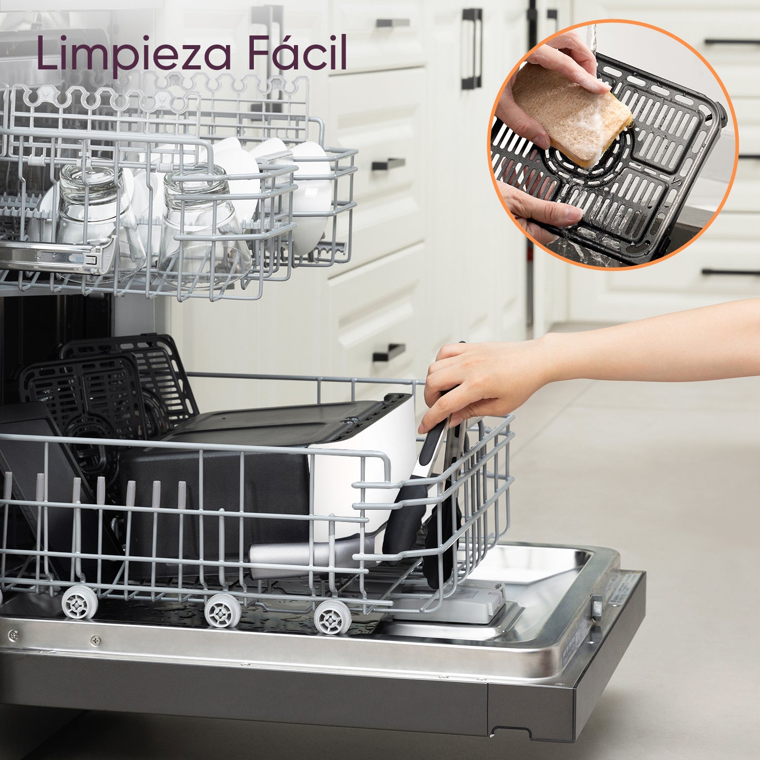 Cosori Freidora de Aire Dual Blaze TwinFry 10 L-Air Fryer Blanca