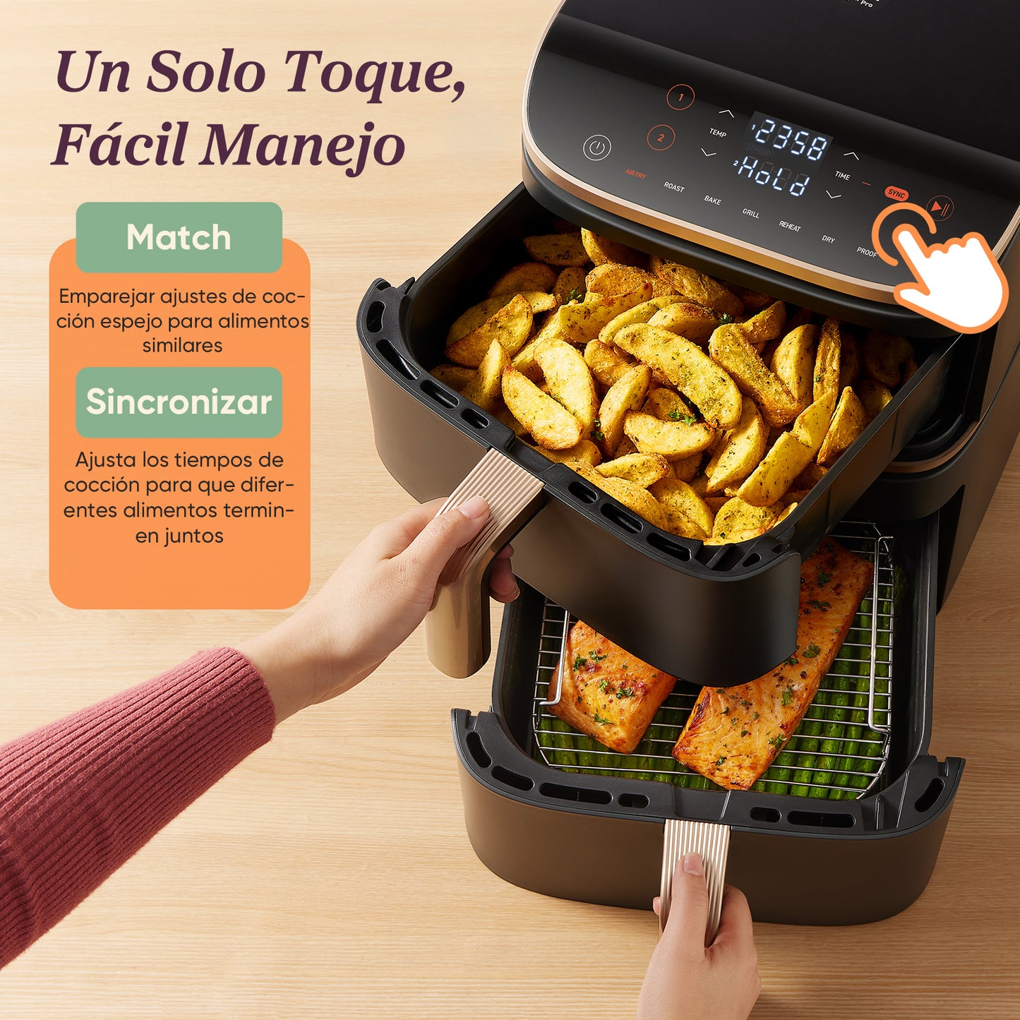 Cosori Freidora de aire Turbo Tower™ Pro 10.8L Smart Air Fryer