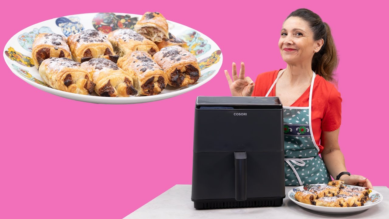 NAPOLITANAS Kinder en freidoradeaire / Crujientes y Deliciosas en Cosori Dual Blaze