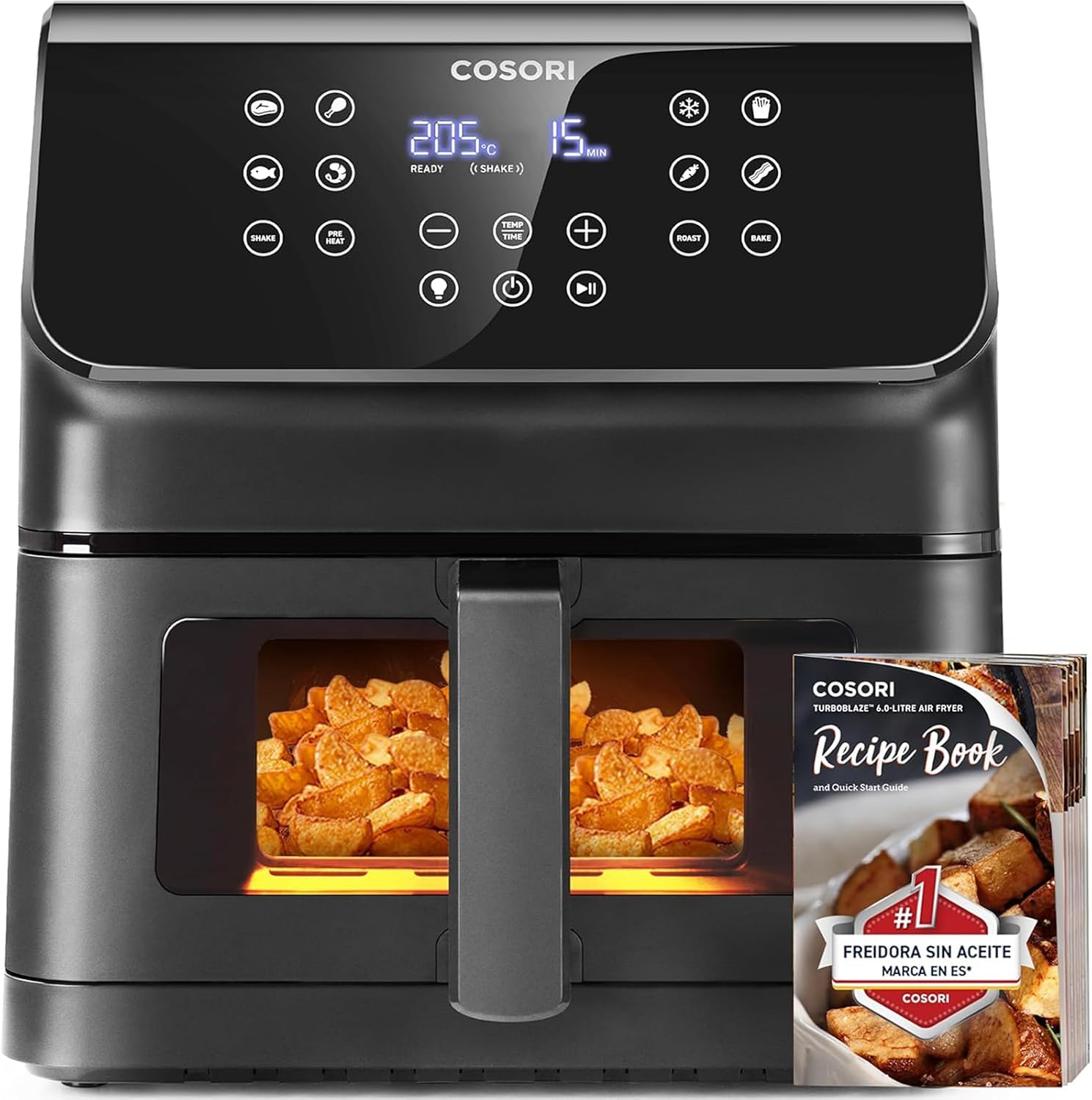 Cosori Freidora de Aire Práctica 6,2L con Ventana Air Fryer