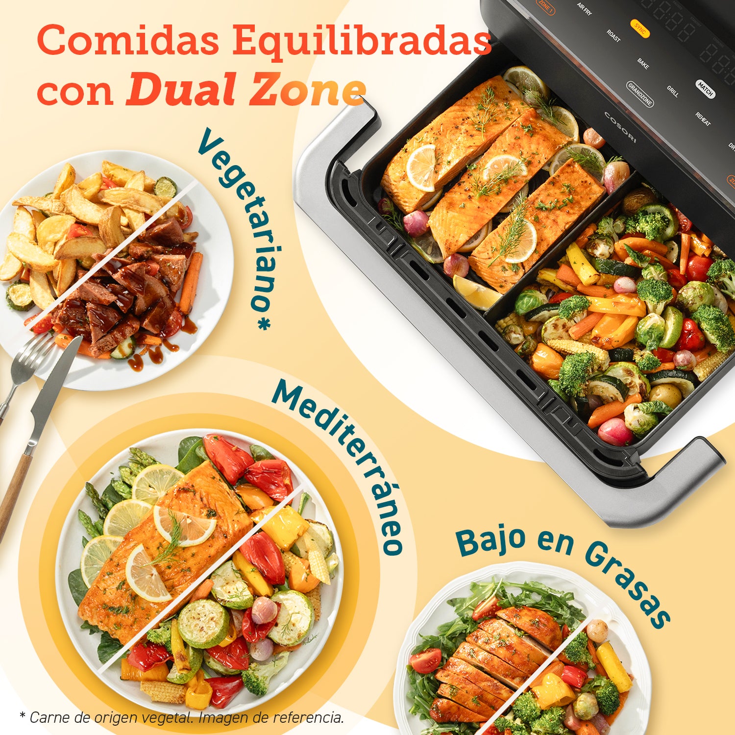 COSORI Freidora de Aire Dual Blaze TwinFry 10L Air Fryer