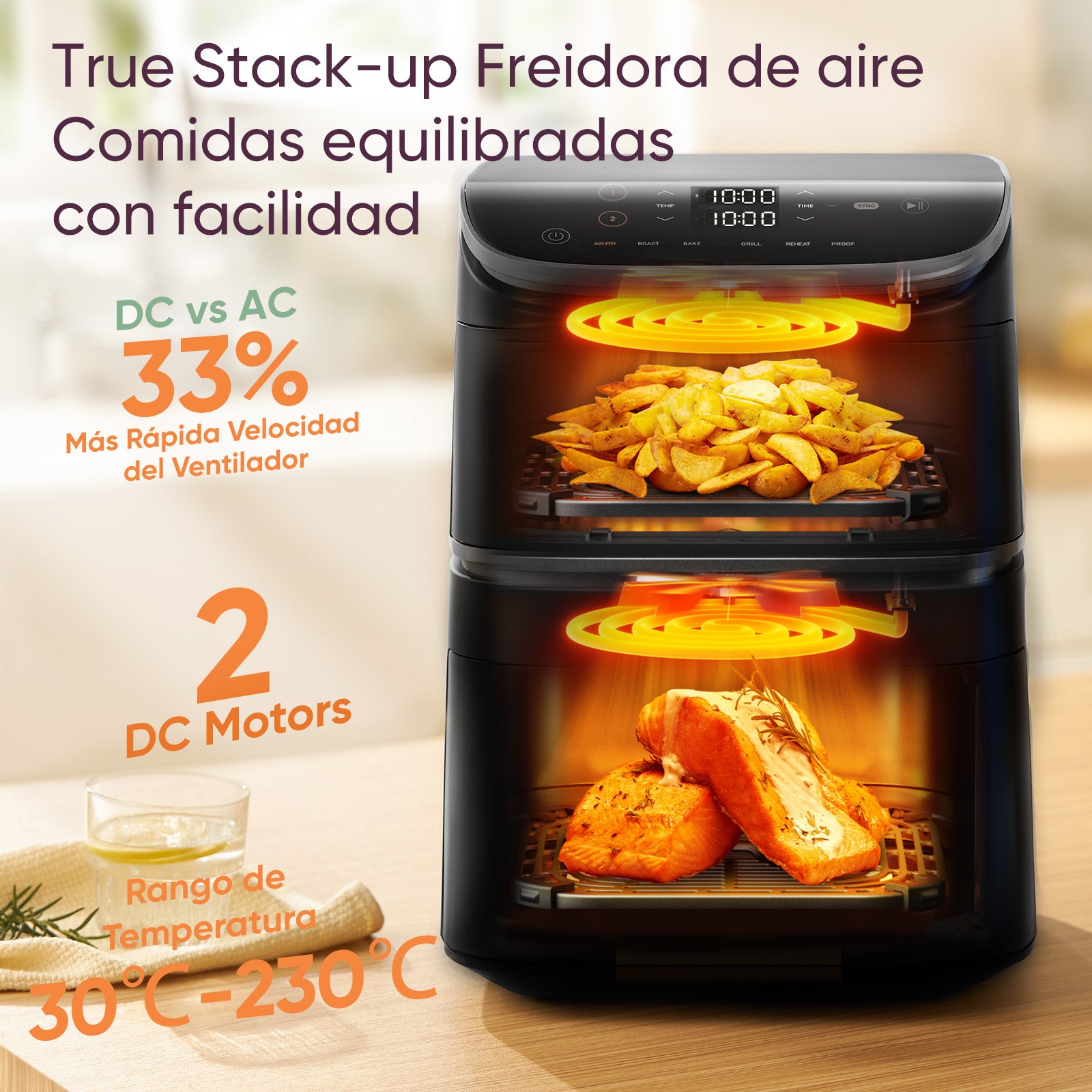 Cosori Freidora de aire Turbo Tower™ 10.8L Air Fryer