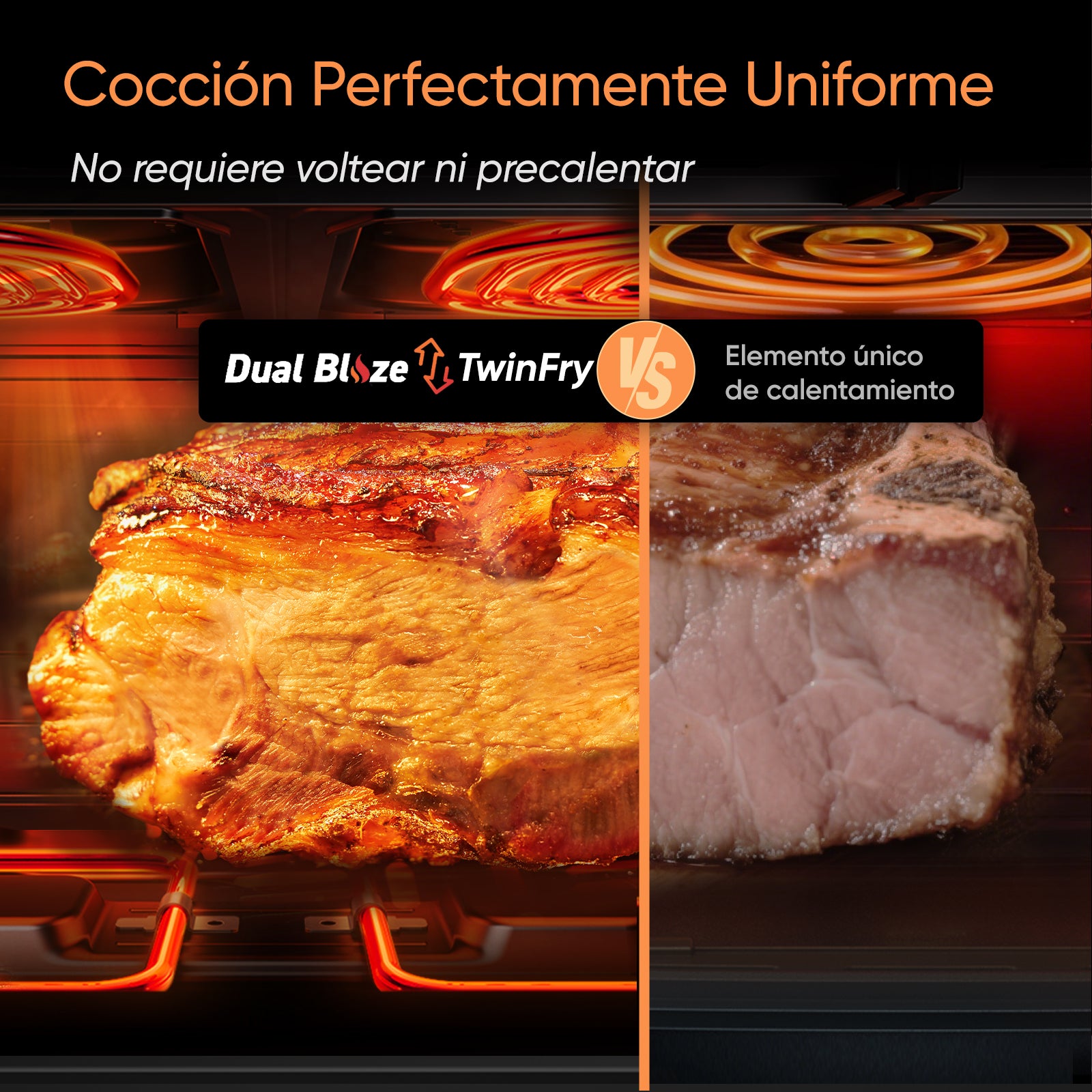 Cosori Freidora de Aire Dual Blaze TwinFry 10 L-Air Fryer Blanca