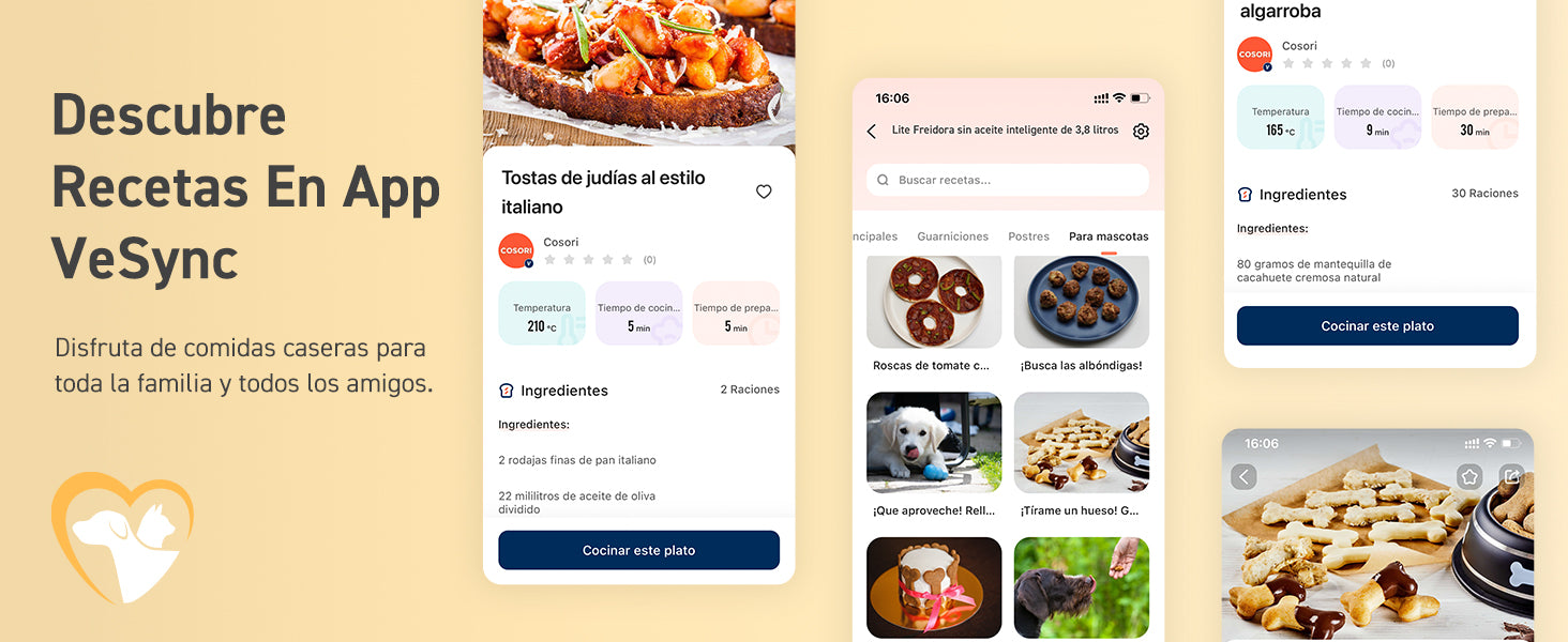 Descubre Recetas En App VeSync    Disfruta de comidas caseras para toda la familia y todos los amigos.