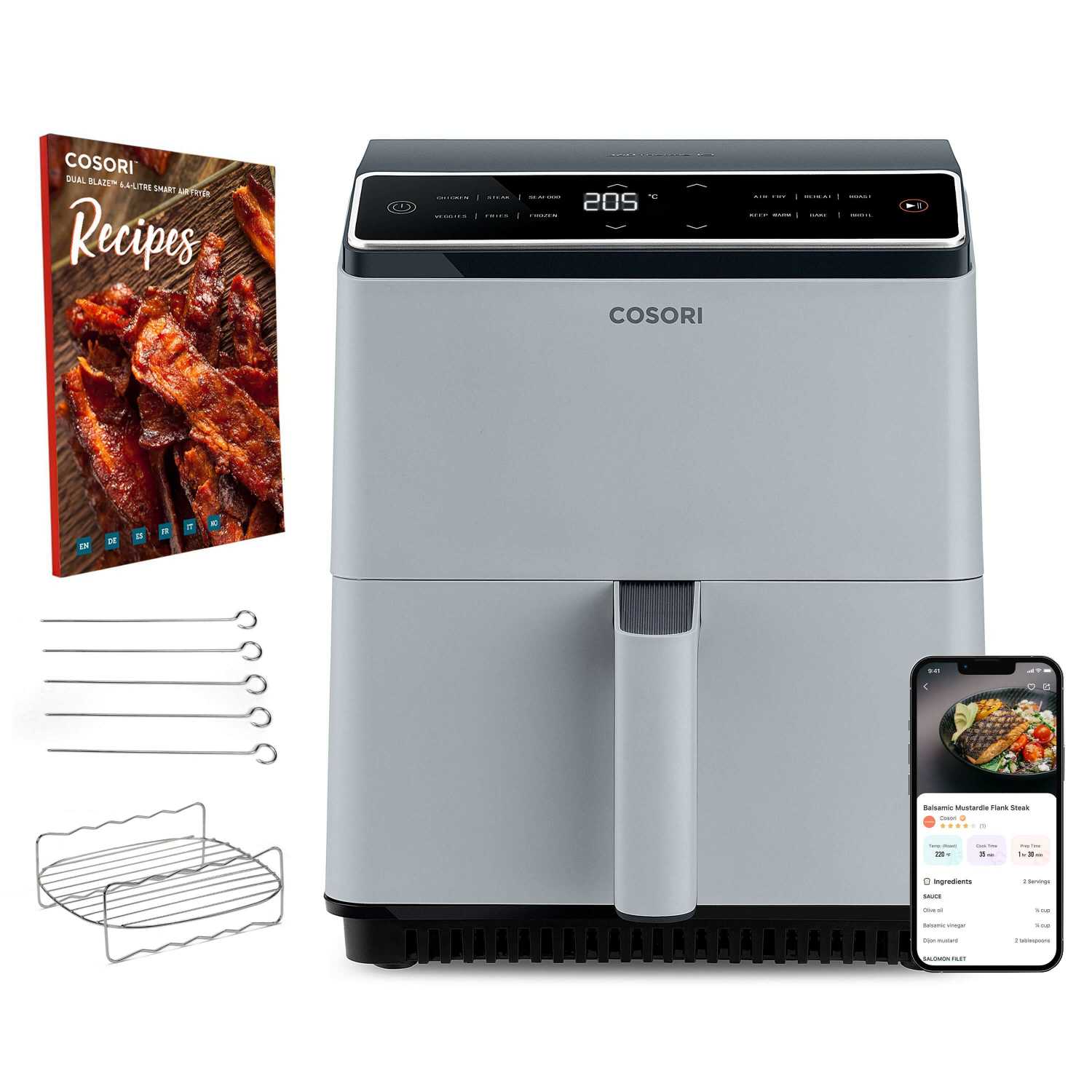 Cosori-Freidora sin Aceite-6,4 Litros-Dual Blaze