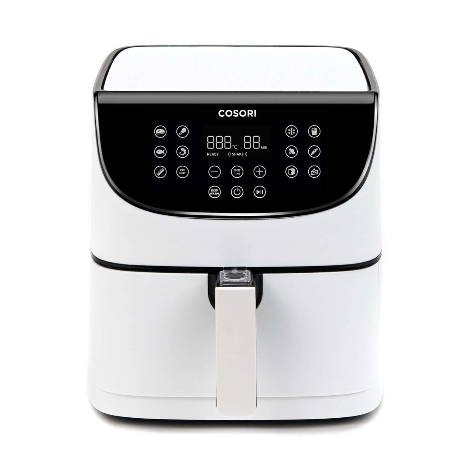 Freidora de aire COSORI 5,7L en color blanco con panel táctil